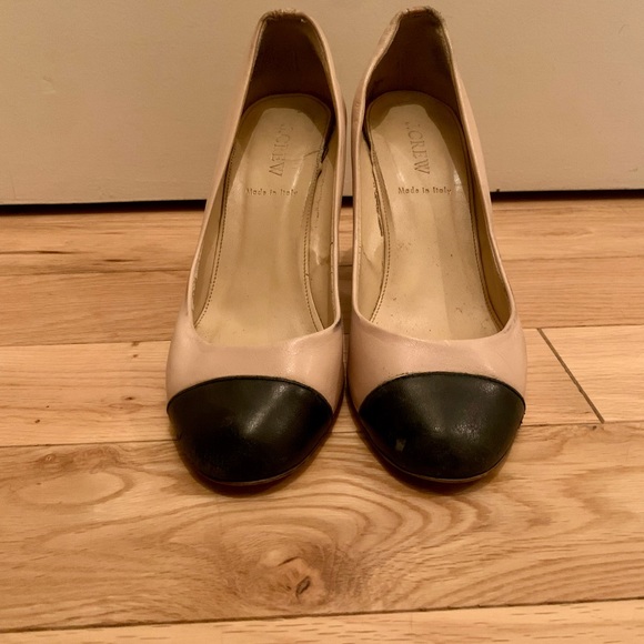 J.Crew tan and black color block pumps - Picture 4 of 6